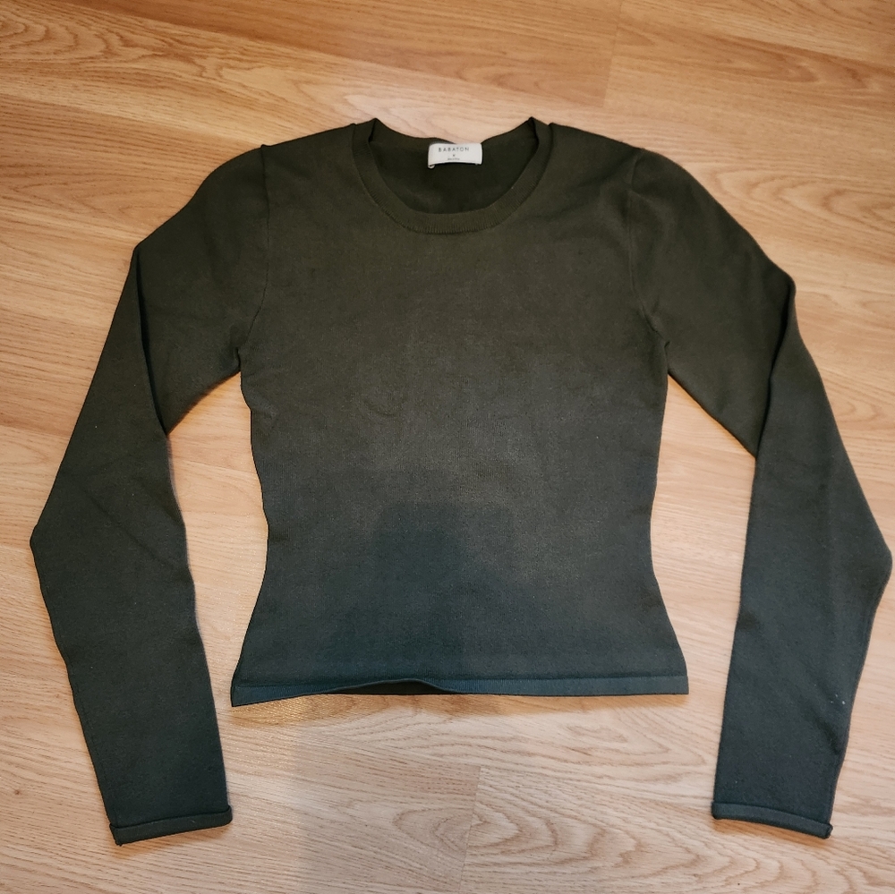 Dark Green Long Sleeve Top